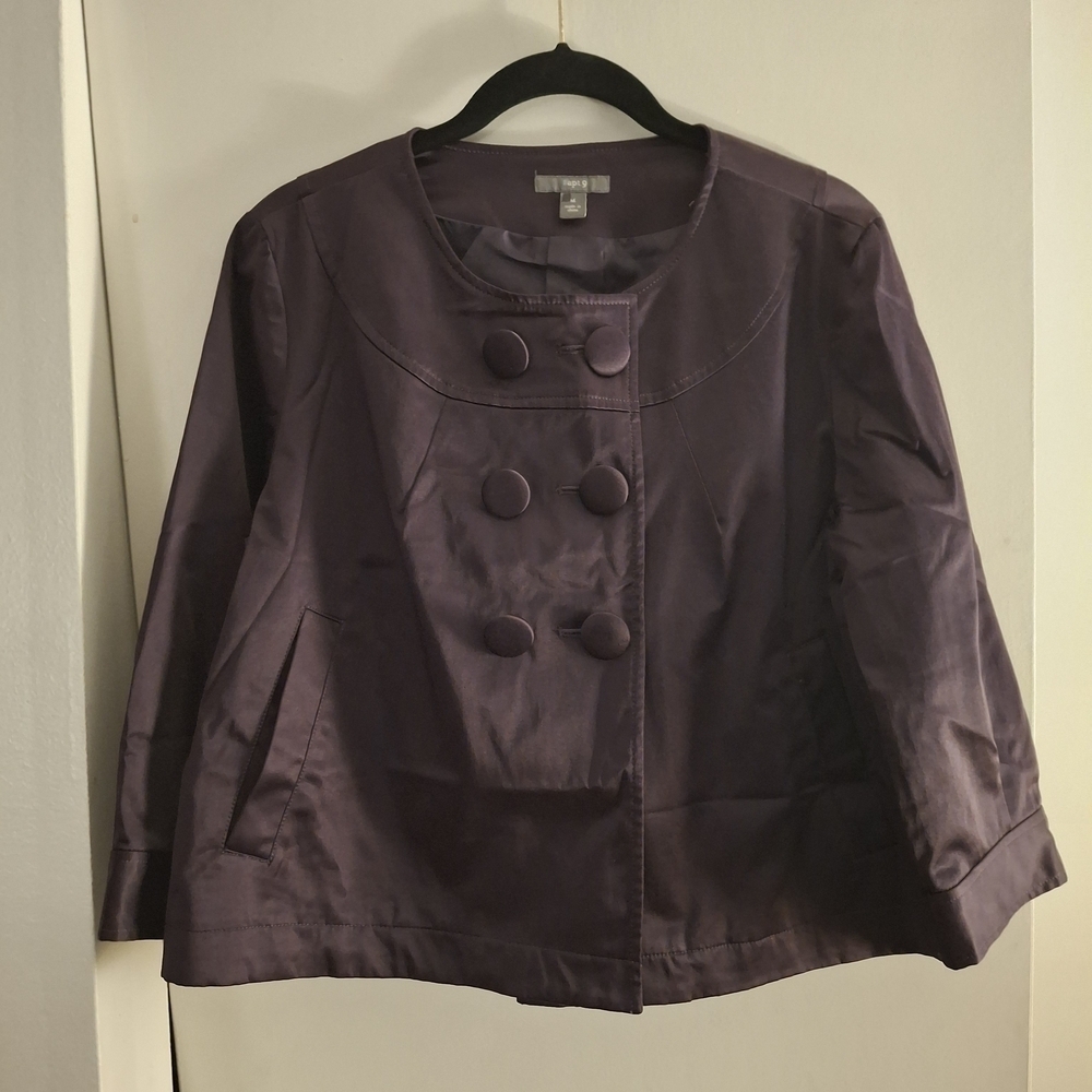 Apt. 9 Women's Plum Cropped Jacket